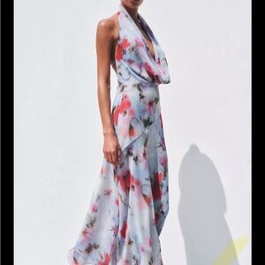 Floral Halter Maxi Dress